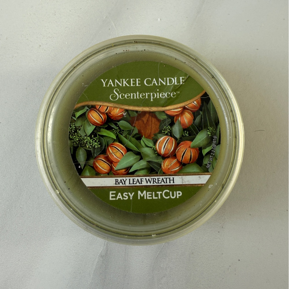 Yankee Candle Scenterpiece Easy Meltcup Melt Cup Bay Leaf Wreath